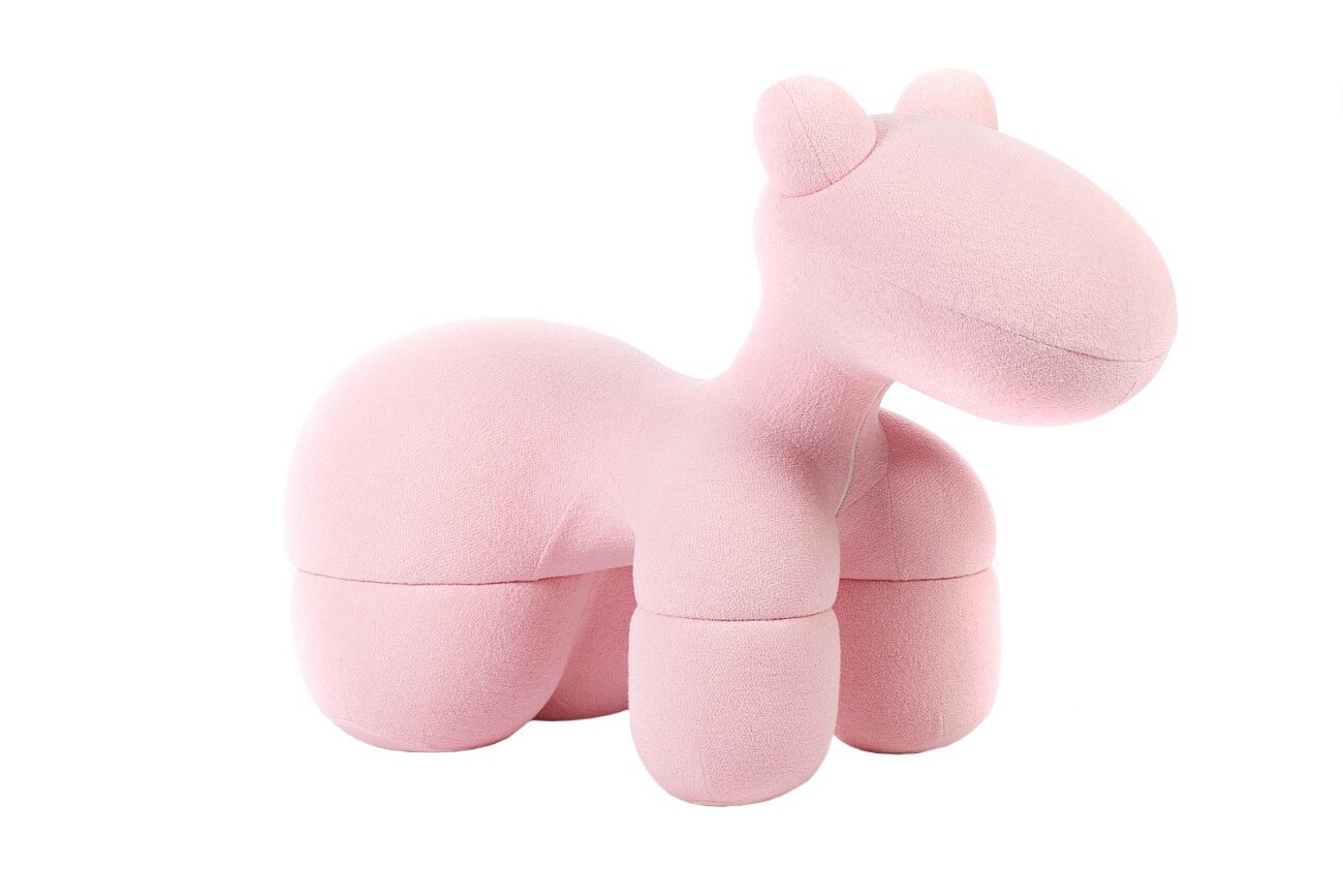 Детское кашемировое кресло мягкое розовое Pony Chair - изображение 2