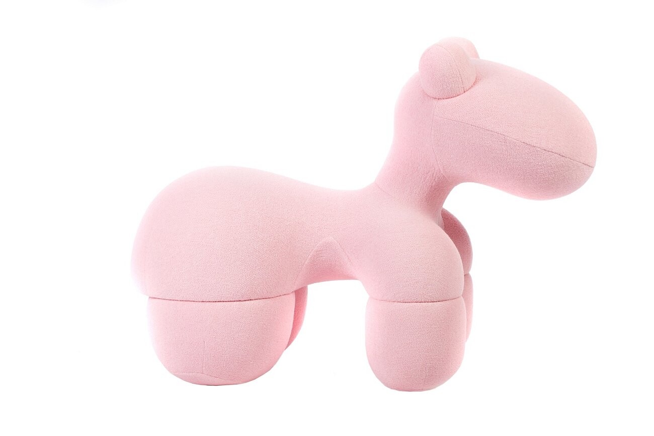 Детское кашемировое кресло мягкое розовое Pony Chair - изображение 5