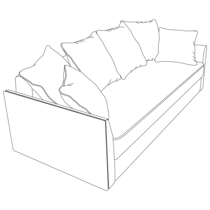 Трехместный раскладной диван прямой