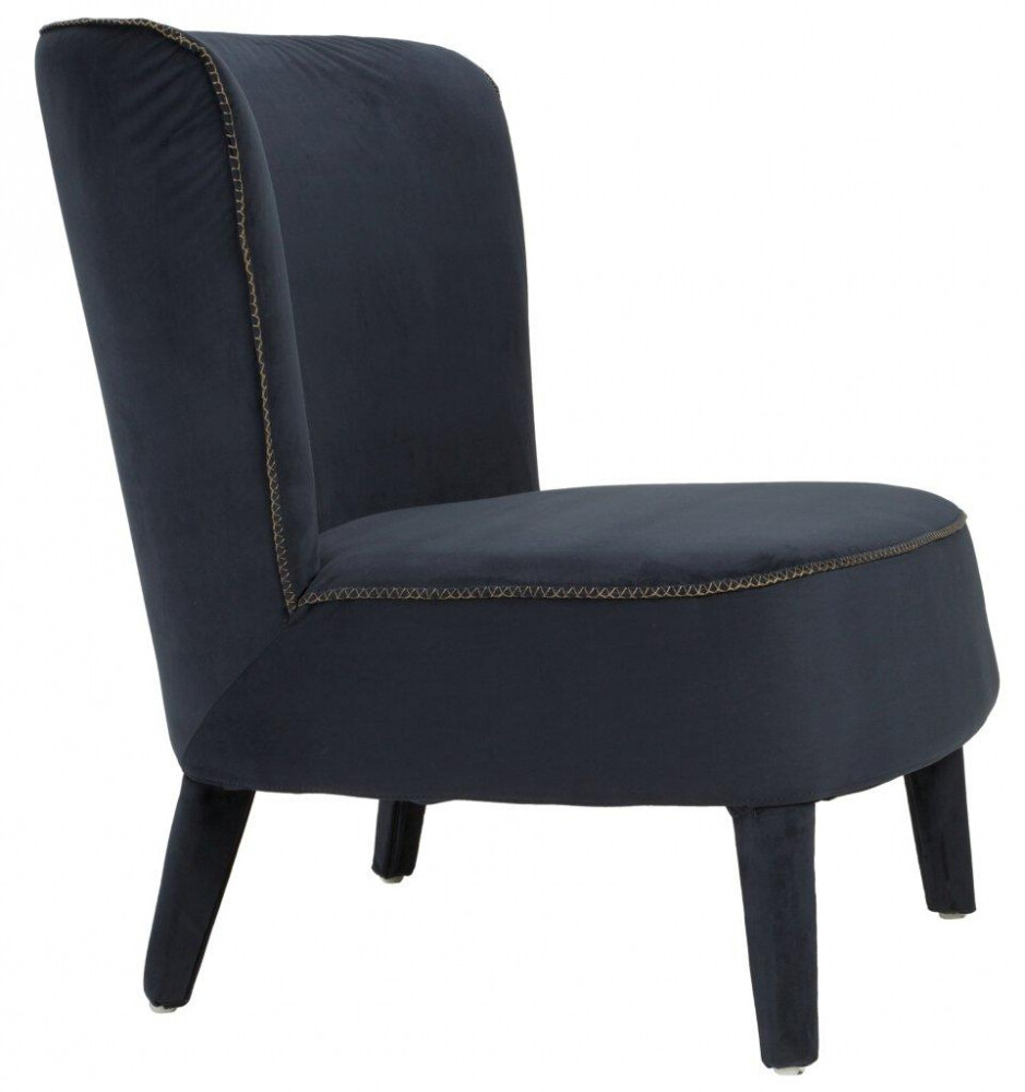 Кресло дизайнерское синее Roy