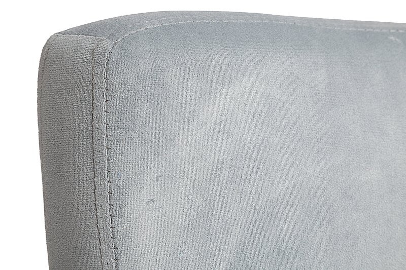 Стул мягкий круглый с низкой спинкой серый Lordinio - изображение 5