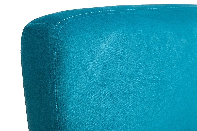 Стул мягкий круглый с низкой спинкой голубой Lordinio - изображение 5