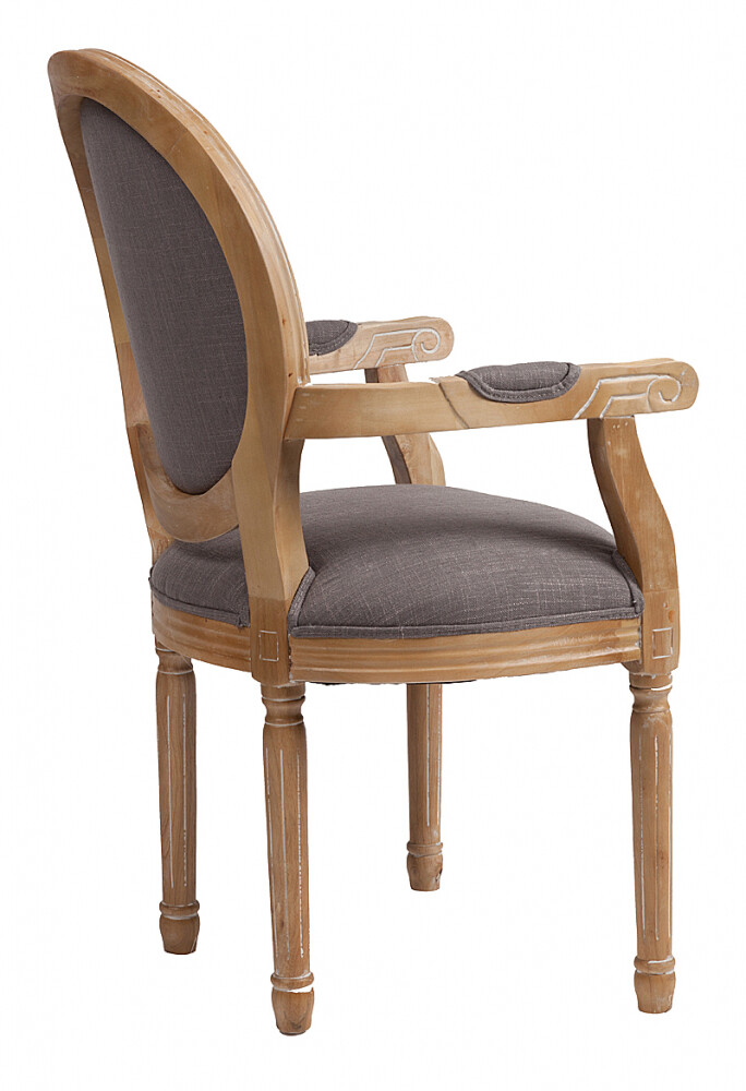 Кресло-стул деревянное светло-серое Pollina