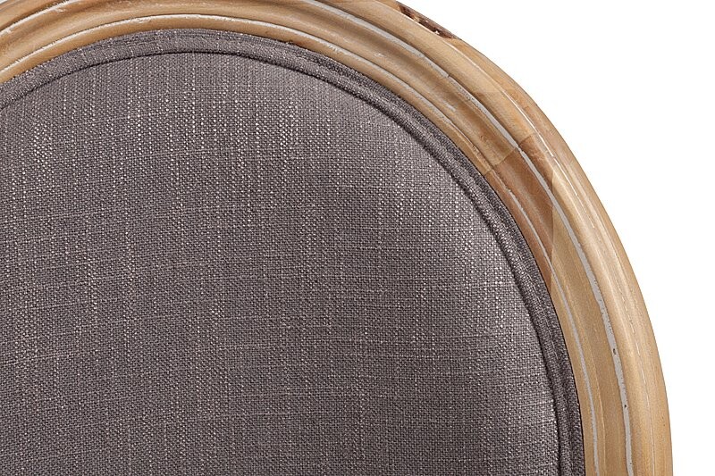 Кресло-стул деревянное светло-серое Pollina - изображение 5