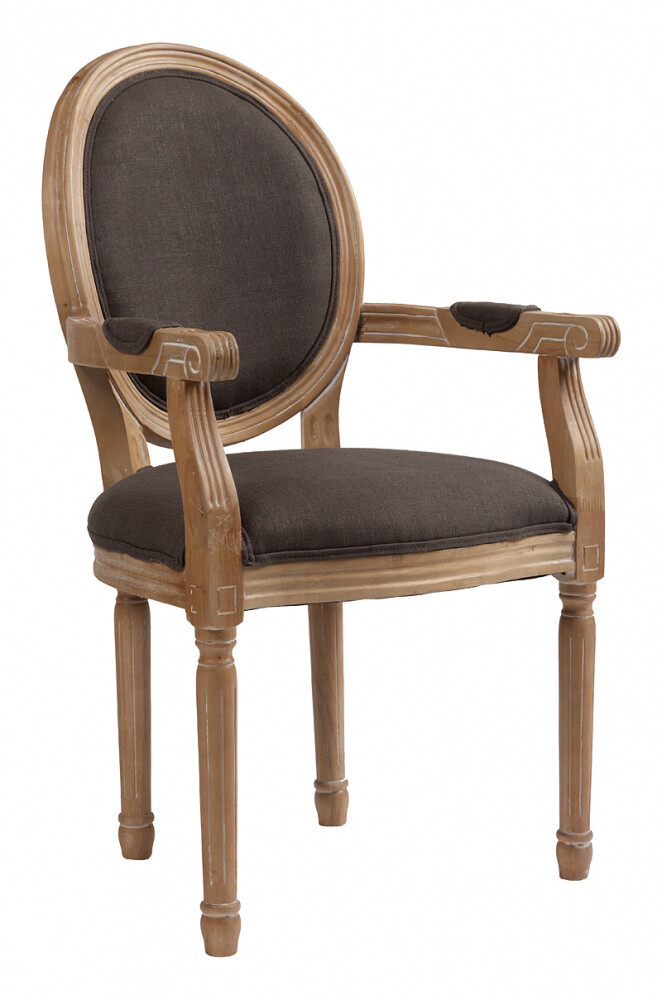 Кресло-стул деревянное серое Pollina