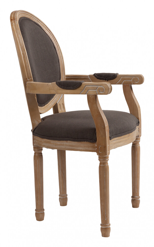 Кресло-стул деревянное серое Pollina