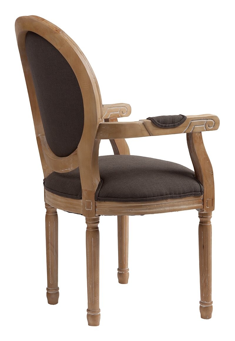 Кресло-стул деревянное серое Pollina - изображение 4