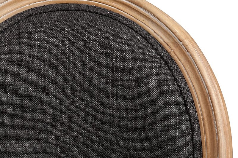 Кресло-стул деревянное темно-серое Pollina - изображение 2