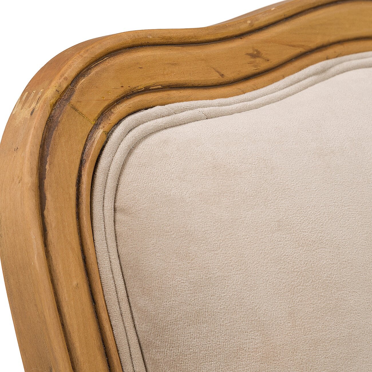 Кресло с деревянными подлокотниками бежевое Bella Cera - изображение 5