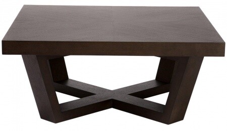 Журнальный столик квадратный коричневый 80 см Oak