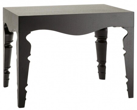 Приставной столик черный 60 см Paloma