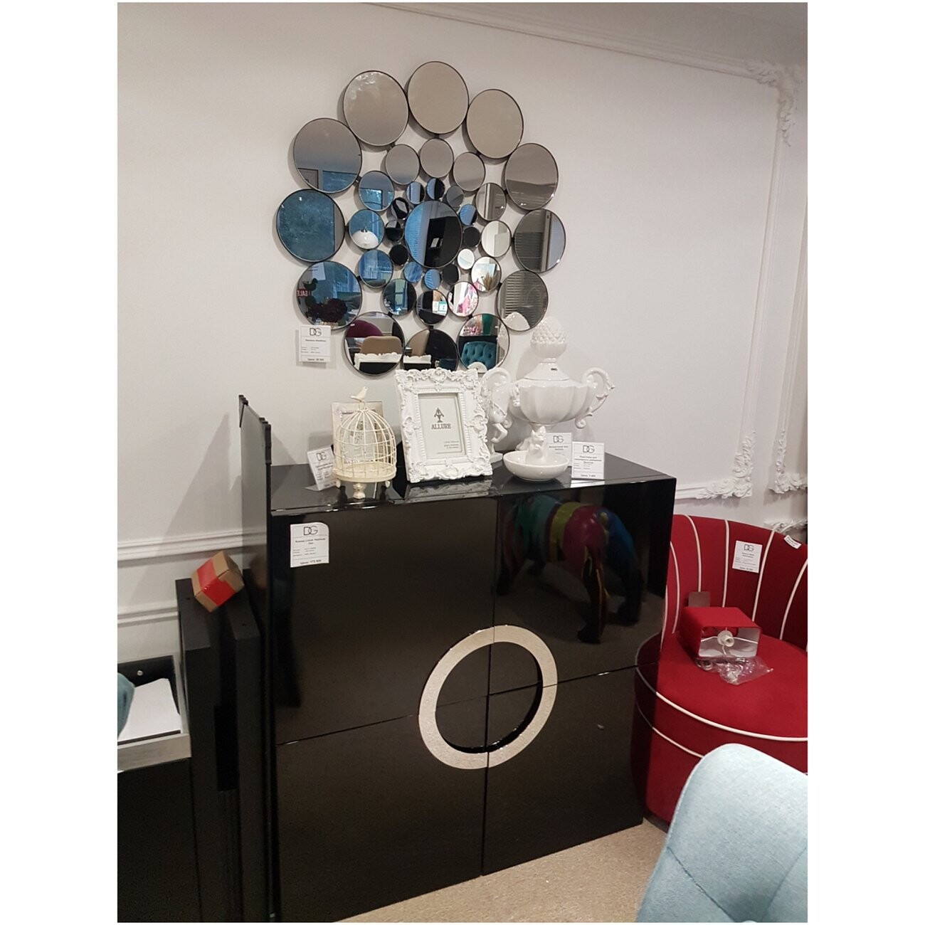 Буфет с 4 дверцами черный Lotus - изображение 2