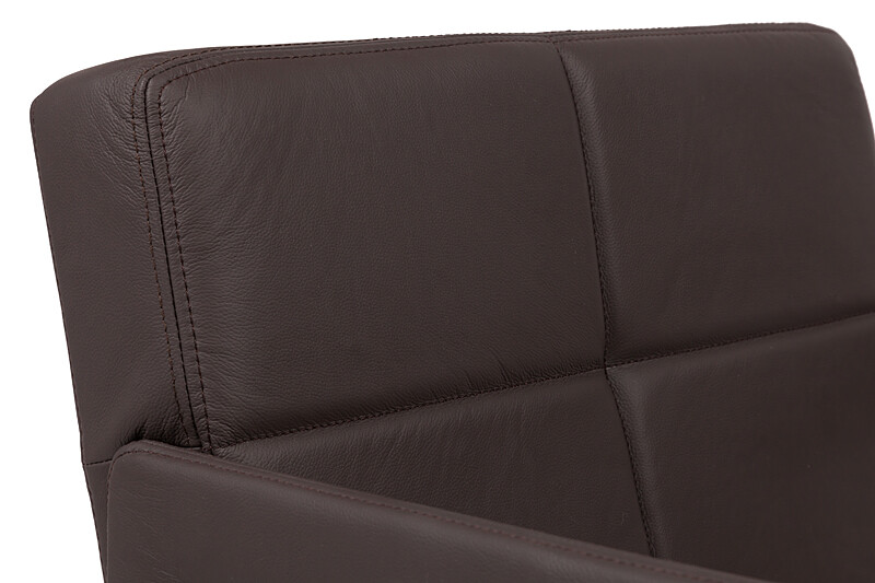 Кресло мягкое с металлическими ножками коричневое Aster X Chair - изображение 5