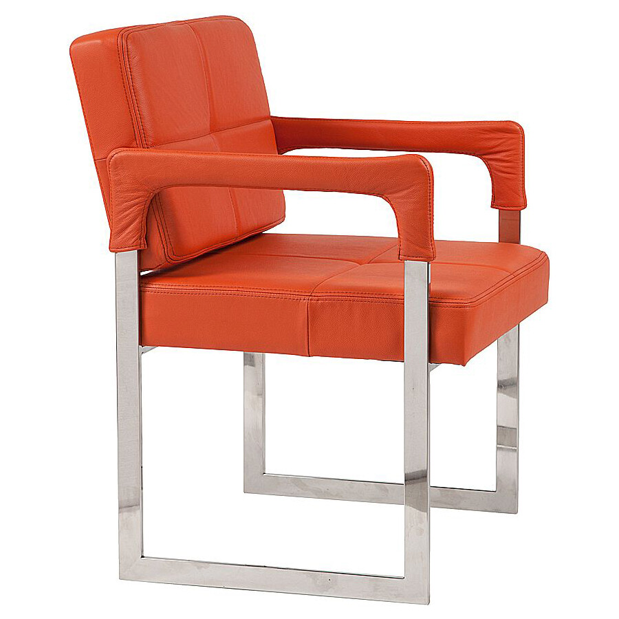 Кресло мягкое оранжевое Aster Chair