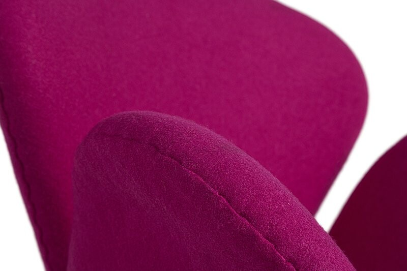 Кресло мягкое поворотное лиловое Swan - изображение 5