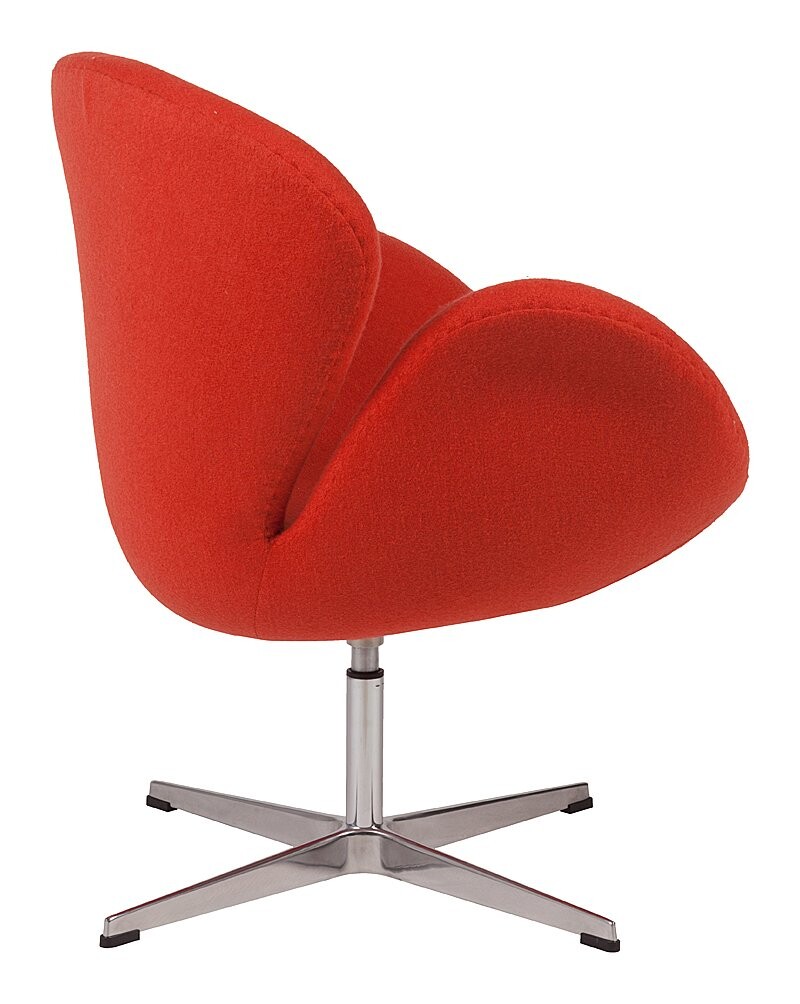 Кресло дизайнерское алое Swan Chair - изображение 5