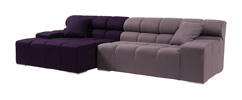 Диван Tufty-Time Sofa угловой модульный фиолетовый с серым - изображение 2