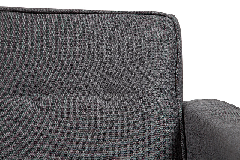 Диван большой прямой темно-серый Bantam Sofa