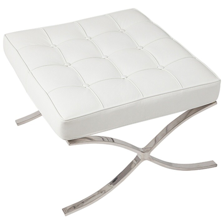 Оттоманка белая квадратная Barcelona - изображение 2