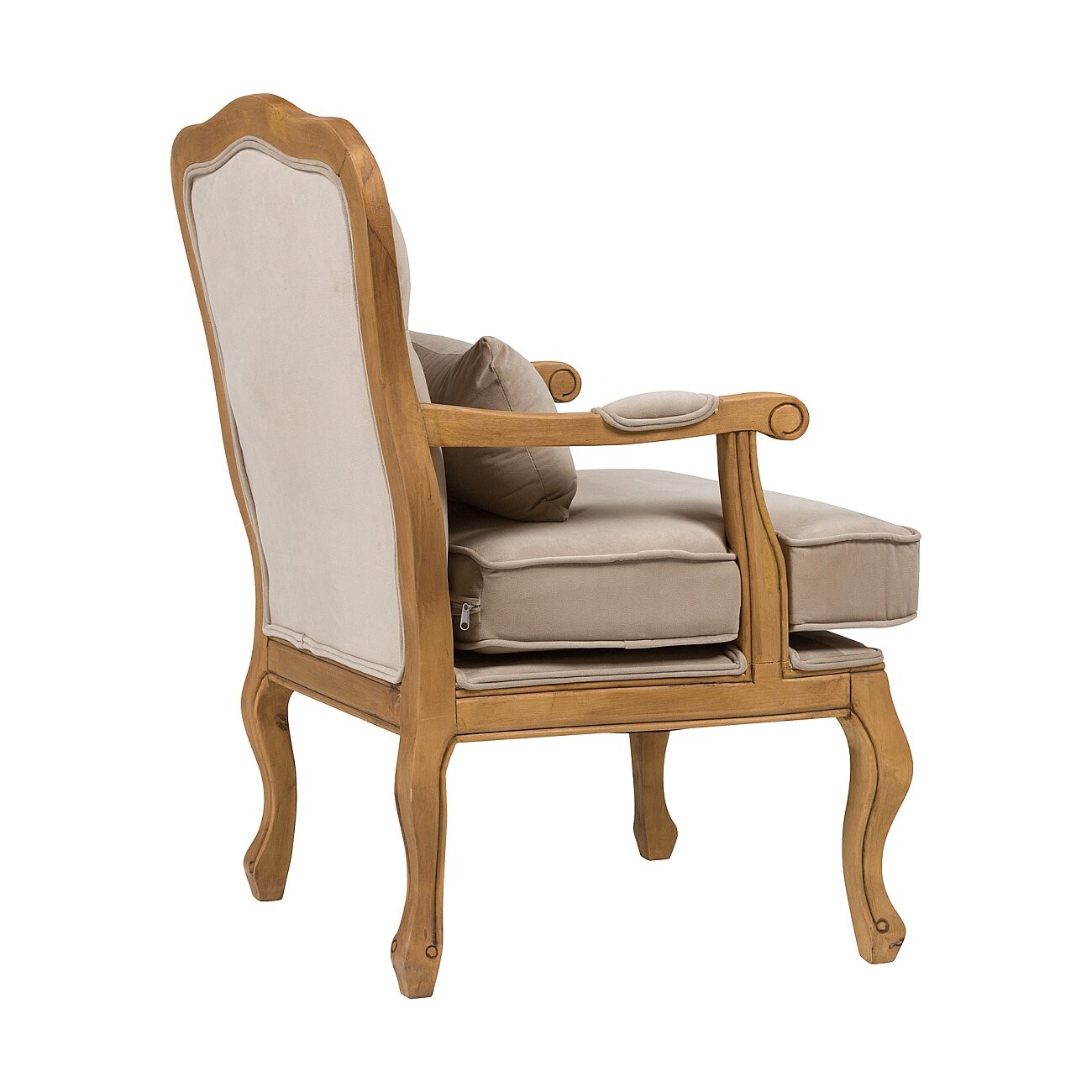 Кресло мягкое с каретной стяжкой бежевое BellaDonna - изображение 4