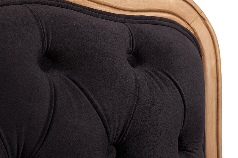 Кресло с деревянными подлокотниками черное Belladonna - изображение 5