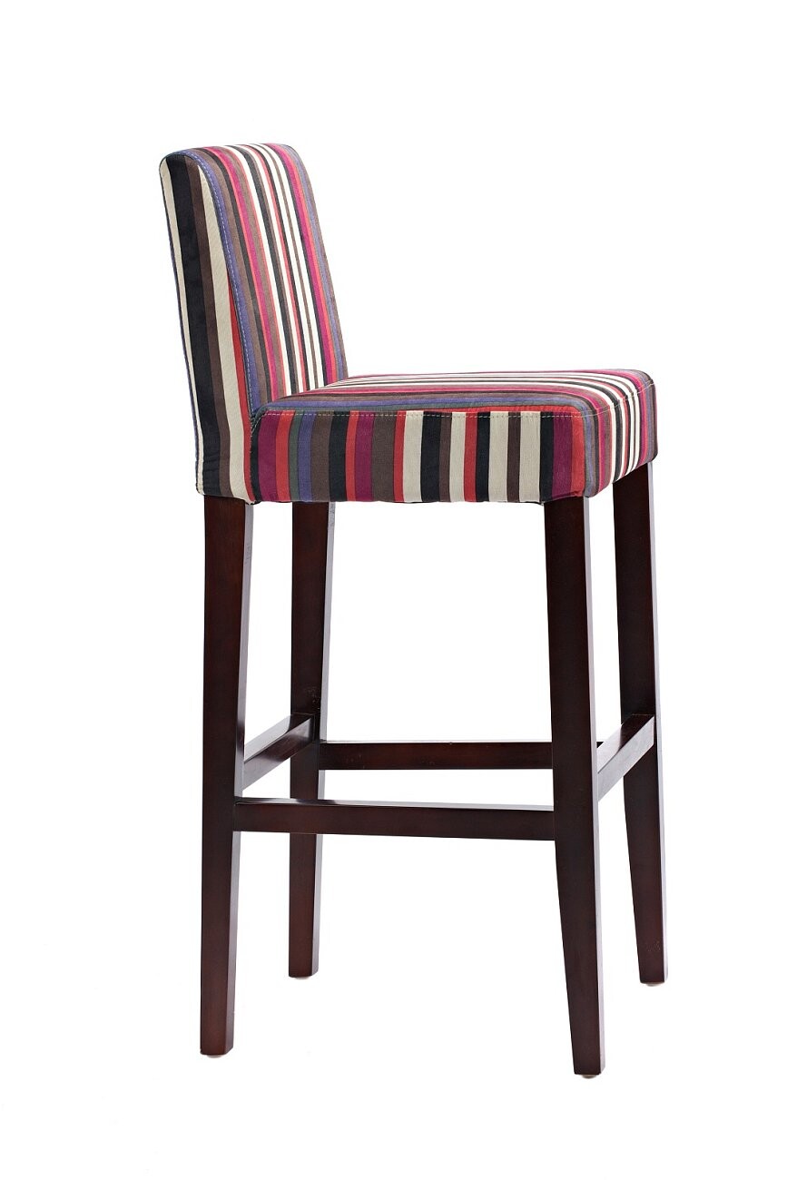 Барный стул мягкий со спинкой велюр орнамент Archie - изображение 2