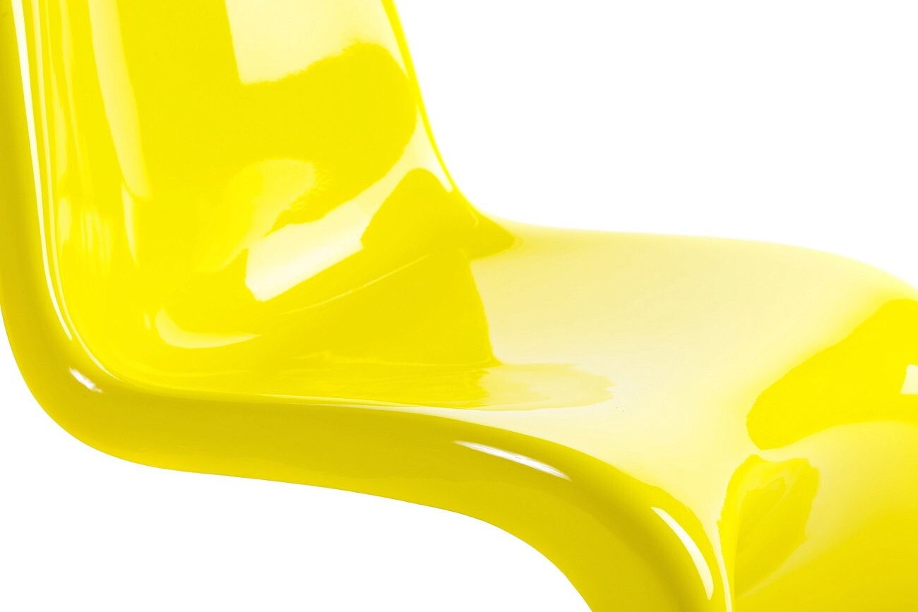 Стул дизайнерский пластиковый желтый Pantone - изображение 3