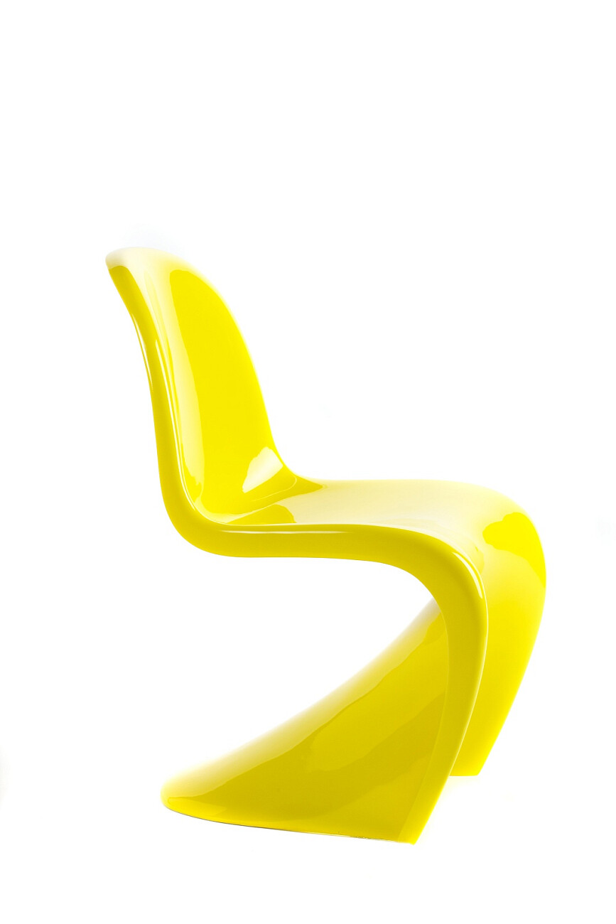 Стул дизайнерский пластиковый желтый Pantone - изображение 4