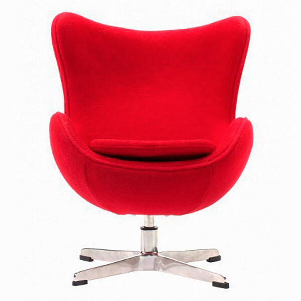 Кресло-яйцо напольное красное 73 см Egg Chair - изображение 1