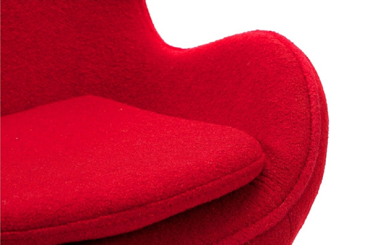Кресло-яйцо напольное красное 73 см Egg Chair - изображение 4