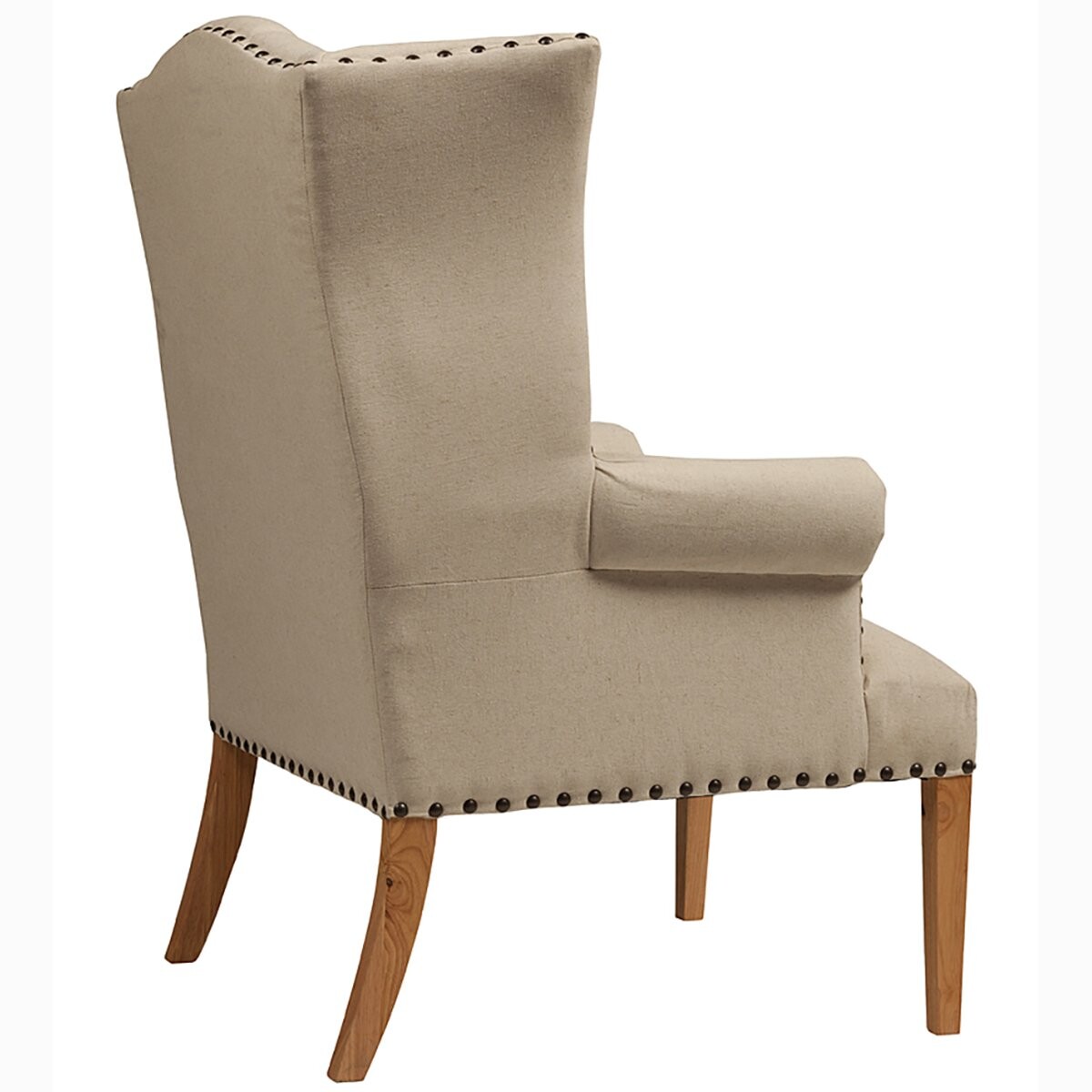 Кресло с мягкими подлокотниками бежевое Quinn Tufted Armchair - изображение 4