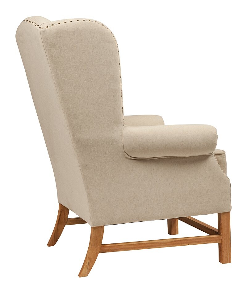 Кресло с мягкими подлокотниками бежевое French Provincial Armchair - изображение 5