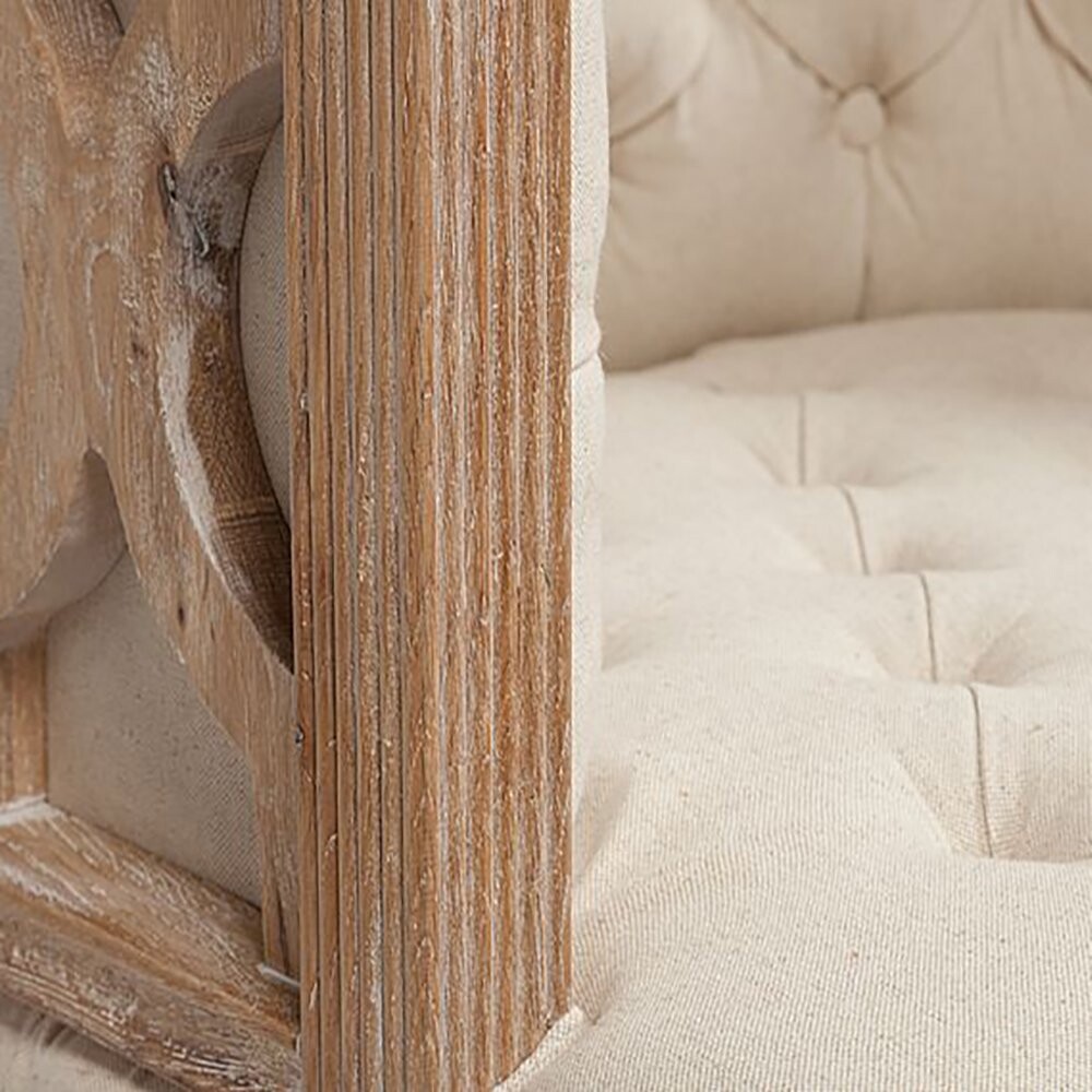 Кресло с деревянными подлокотниками бежевое Westwood Contemporary Chair - изображение 3