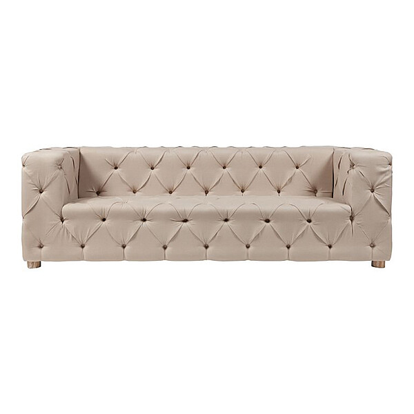 Диван Soho Tufted прямой бежевый - изображение 1