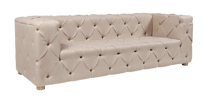 Диван Soho Tufted прямой бежевый - изображение 3