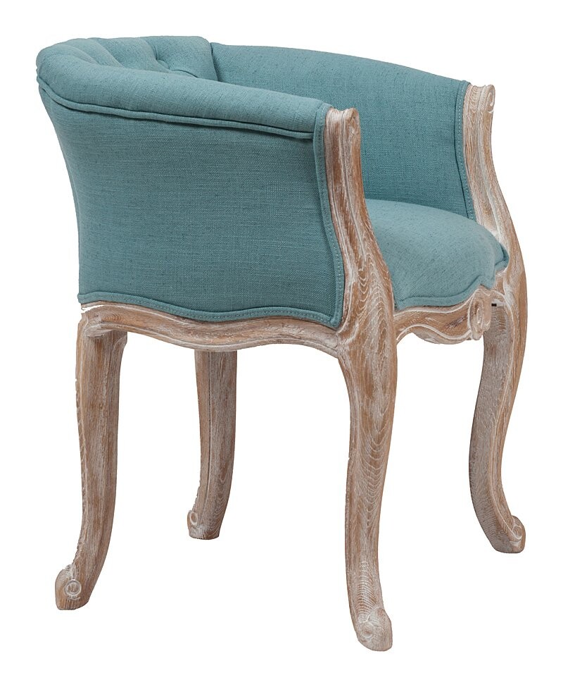 Кресло с мягкими подлокотниками бирюзовое Cabriole Elizabeth - изображение 4