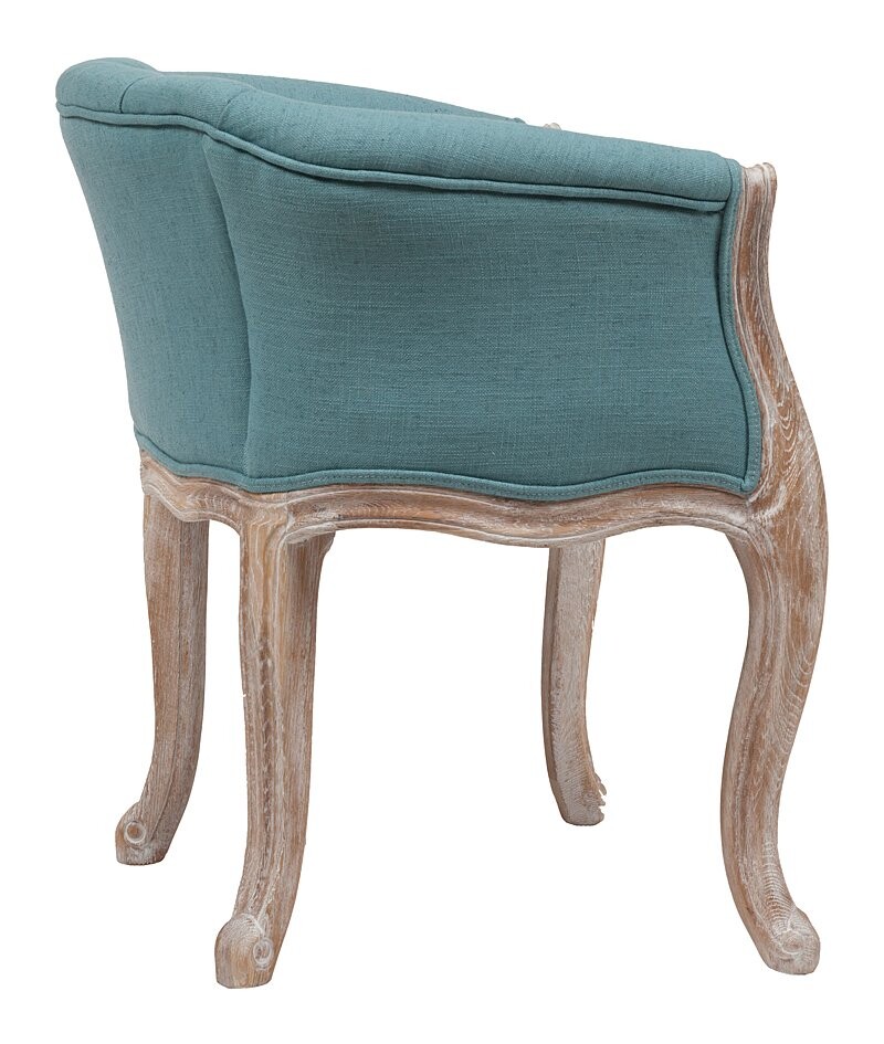 Кресло с мягкими подлокотниками бирюзовое Cabriole Elizabeth - изображение 5