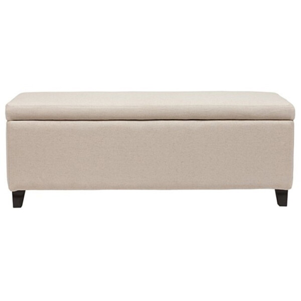Банкетка 122 см бежевая Dean Upholstered Storag - изображение 1