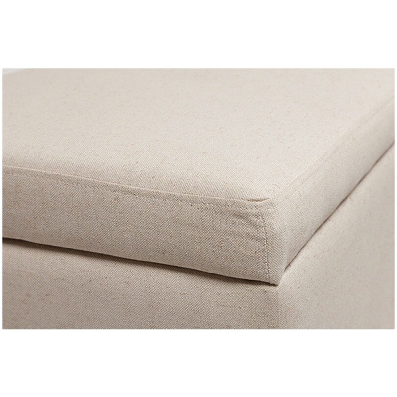 Банкетка 122 см бежевая Dean Upholstered Storag - изображение 2