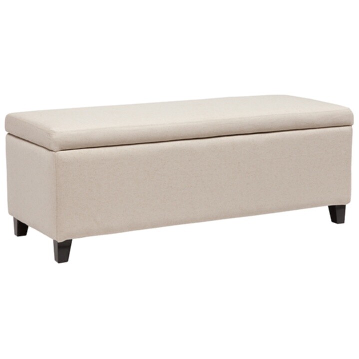 Банкетка 122 см бежевая Dean Upholstered Storag - изображение 3