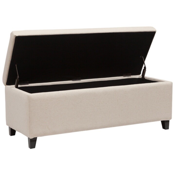 Банкетка 122 см бежевая Dean Upholstered Storag - изображение 4