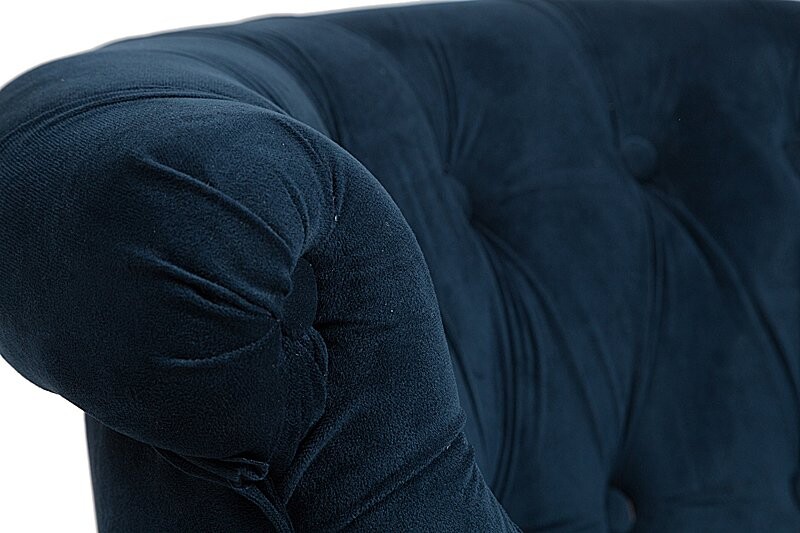 Кресло маленькое синее со стяжкой Amelie - изображение 2