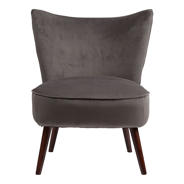Кресло серое темное, велюр Р Vermont Chair - изображение 1