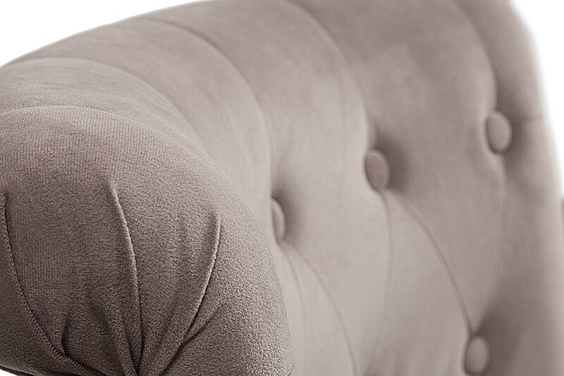 Кресло маленькое бежево-коричневое со стяжкой Dawson - изображение 2