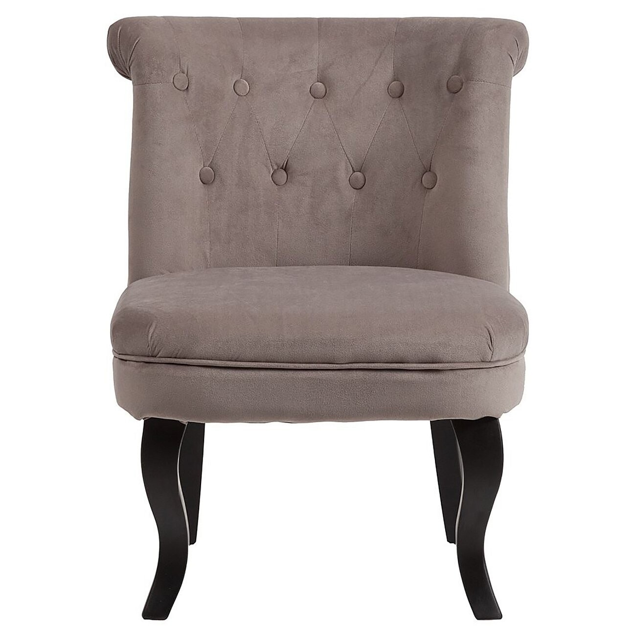 Кресло маленькое бежево-коричневое со стяжкой Dawson - изображение 5