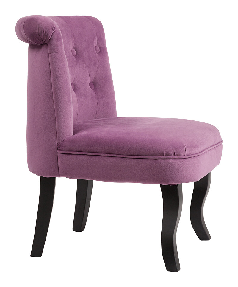 Кресло мягкое с деревянными ножками лиловое Dawson - изображение 4