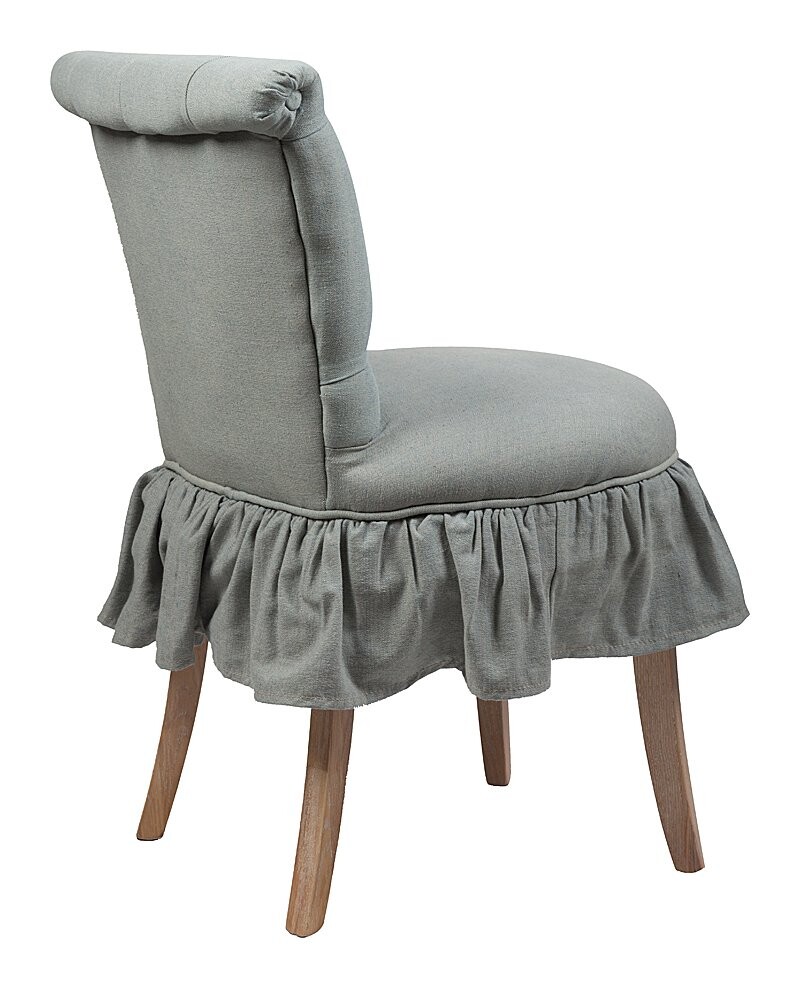 Стул мягкий со стяжкой и "юбкой" голубой Denim Chambray - изображение 4