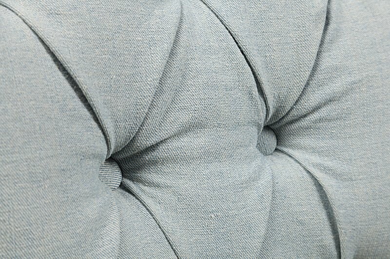 Стул мягкий со стяжкой и "юбкой" голубой Denim Chambray - изображение 5