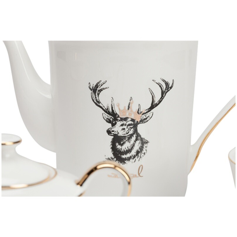 Чайный сервиз 11 предметов белый Tisar - изображение 2