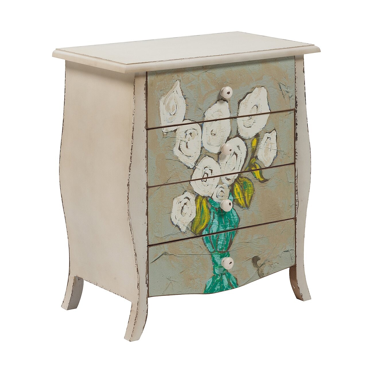 Прикроватная тумбочка дизайнерская серая Kellie - изображение 3